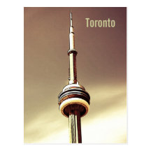 Toronto CN tower postcard
