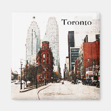 Toronto flat iron building refrigerator magnet