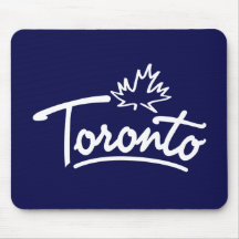 Toronto Leaf Script Mouse Pads