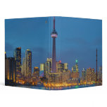 Toronto Ontario Canada Skyline At Night binders