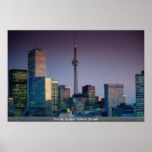 Toronto, par nuit, Ontario, Canada Posters