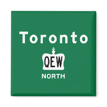 Toronto QEW Fridge Magnet