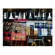 Toronto, queen street fashion postcards