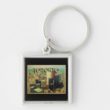 Toronto Skyline Key Chain