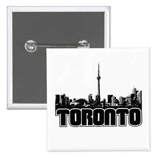 Toronto Skyline Pinback Buttons