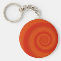 Torsion orange porte-clé