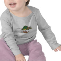 tortoise and the hare funny fable cartoon shirts