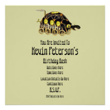 Tortoise Express Fun Invites