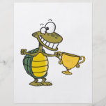 tortoise turtle champ champion personalized flyer