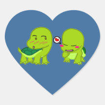 tortoises in luv sticker