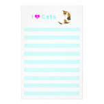 tortoiseshell cat customized stationery
