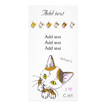 Tortoiseshell (tortoiseshell cat) picture card