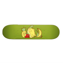 Tortue adorable de fruit skateboards