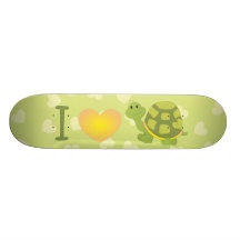 Tortue de bruit d'amour planches à roulettes customisées