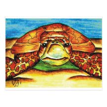 Tortue de mer cartes postales