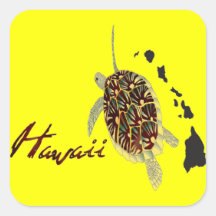 Tortue de mer verte d'Hawaï Autocollant
