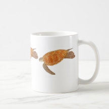 Tortue de mer verte hawaïenne tasse à café