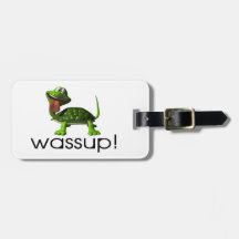 Tortue de Wassup Étiquette De Bagage