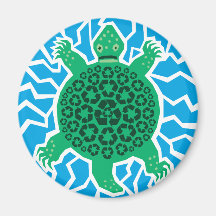 Tortues de mer, réutilisant aimant pour réfrigérateur