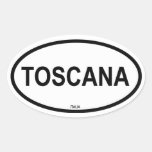 TOSCANA OVAL STICKER
