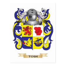 Tosh Family Crest (Coat of Arms) Postcard