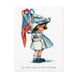 Tot Ready for Independence Day Parade Post Cards