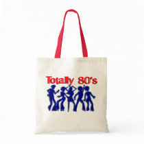 Totally 80s disco tote bags