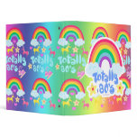 Totally 80s rainbow 2 3 ring binder