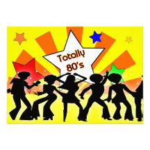 totally 80's retro  party Invitation