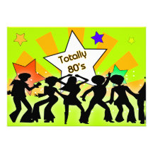 totally 80's retro  party Invitation