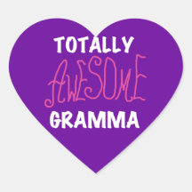 Totally Awesome Gramma Pink T-shirts Gifts Sticker