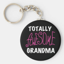Totally Awesome Grandma Pink T-shirts and Gifts Keychains