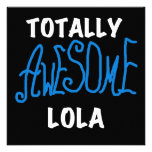 Totally Awesome Lola Blue Tshirts and Gifts Personalized Invite