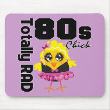 Totally RAD 80s Chick Mousepads