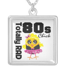 Totally RAD 80s Chick Pendant