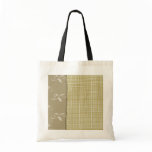 Tote Bag With Floral Themed Background