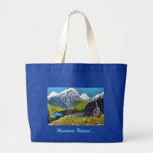 Tote bag with "Mountain Retreat"