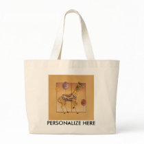 Tote Bags - Carousel Giraffe