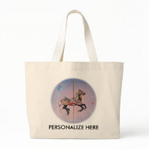 Tote Bags - Petaluma Carousel Horse 1