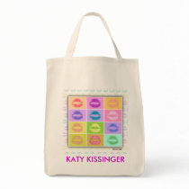 Tote Bags - Pop Art Kiss
