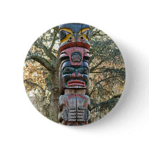 Totem Pole Pinback Buttons