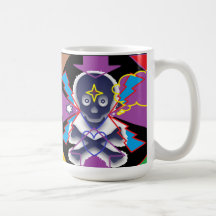 Totenkopf Abstrakt Tasse