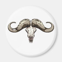 Totenkopf Schädel Widder skull ram Magnets