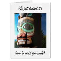 TOTOM POLE HUMOR FOR GROUP CARD=BIRTHDAY cards