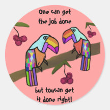 Toucan Teamwork Stickers