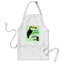 Toucan tropical tabliers