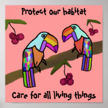 Toucans Habitat Poster