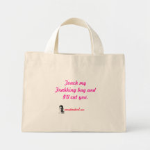 Touch My Frakking Floral Bag
