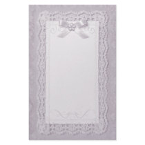 Touch of Lace - Lavender Stationery Design