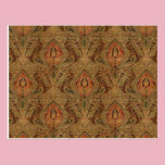Touch of Orange Damask postcards